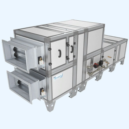 2700 Aqua RR W BC Breezart Приточно-вытяжная установка с роторным рекуператором и водяным охладителем